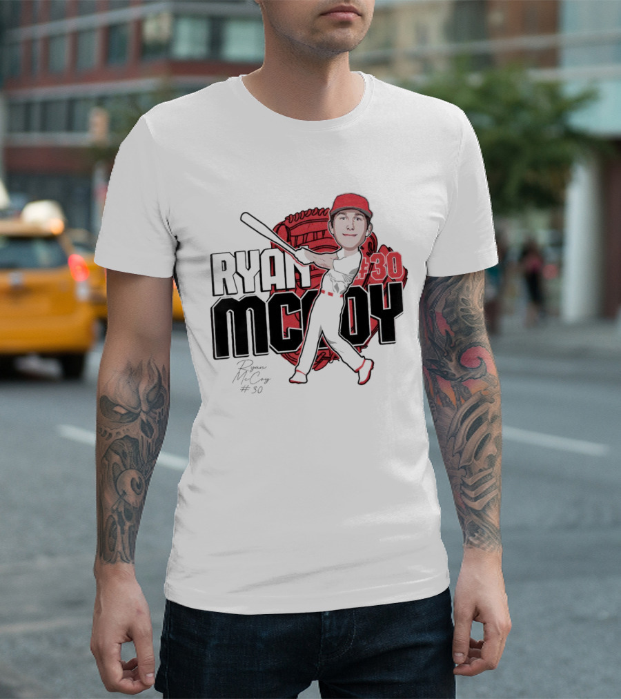 Ryan McCoy #30 Louisville Cardinals Baseball 2024 Signature T-Shirt