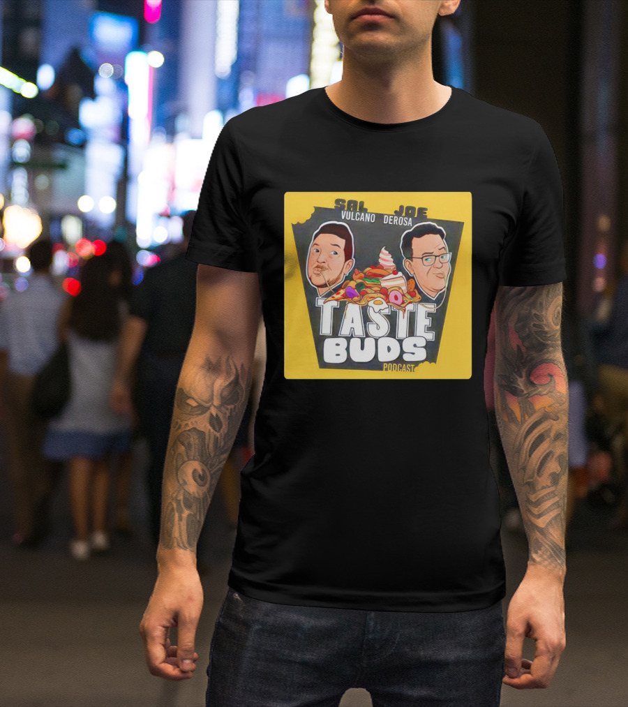 Sal Vulcano Joe Derosa Taste Buds Podcast Burger Ice Cream Collage T-Shirt