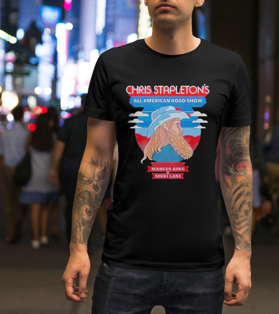 Chris Stapleton's All American Road Show 2024 Marcus King Nikki Lane T-Shirt