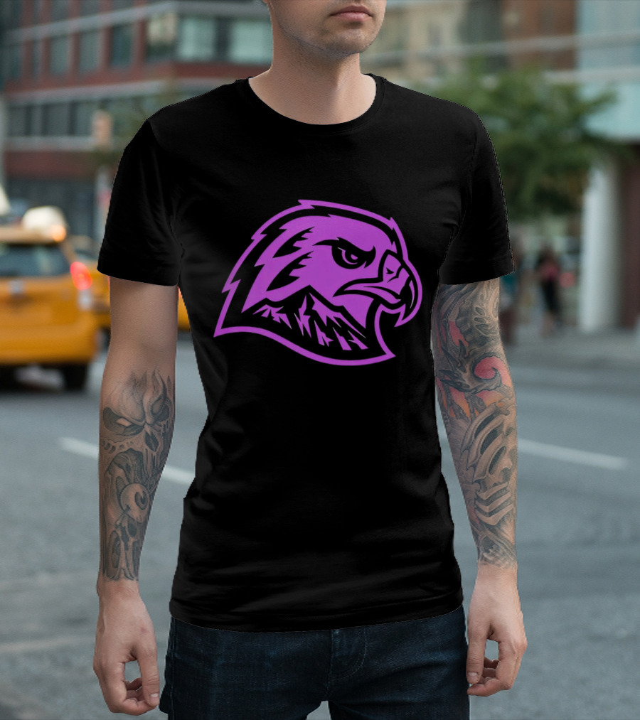 Portland Winterhawks Fight Cancer Night 2024 Pink Hawk T-Shirt