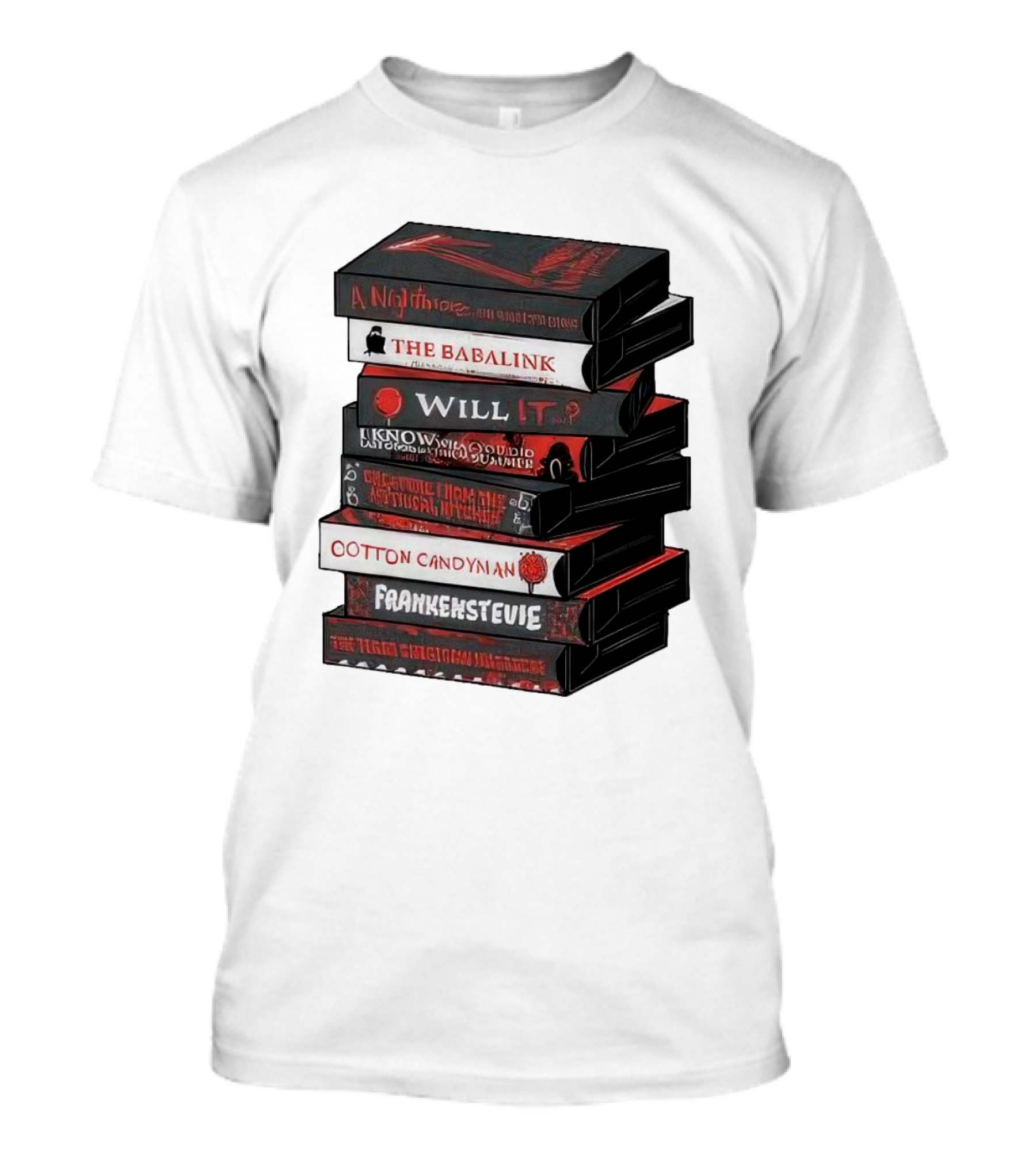 A Nightmare On Elm Street The Babalink Will It Labyrinth Of The Odd Video Summer Obstacle Course Cotton Candyman Frankenstein Stevie T-Shirt
