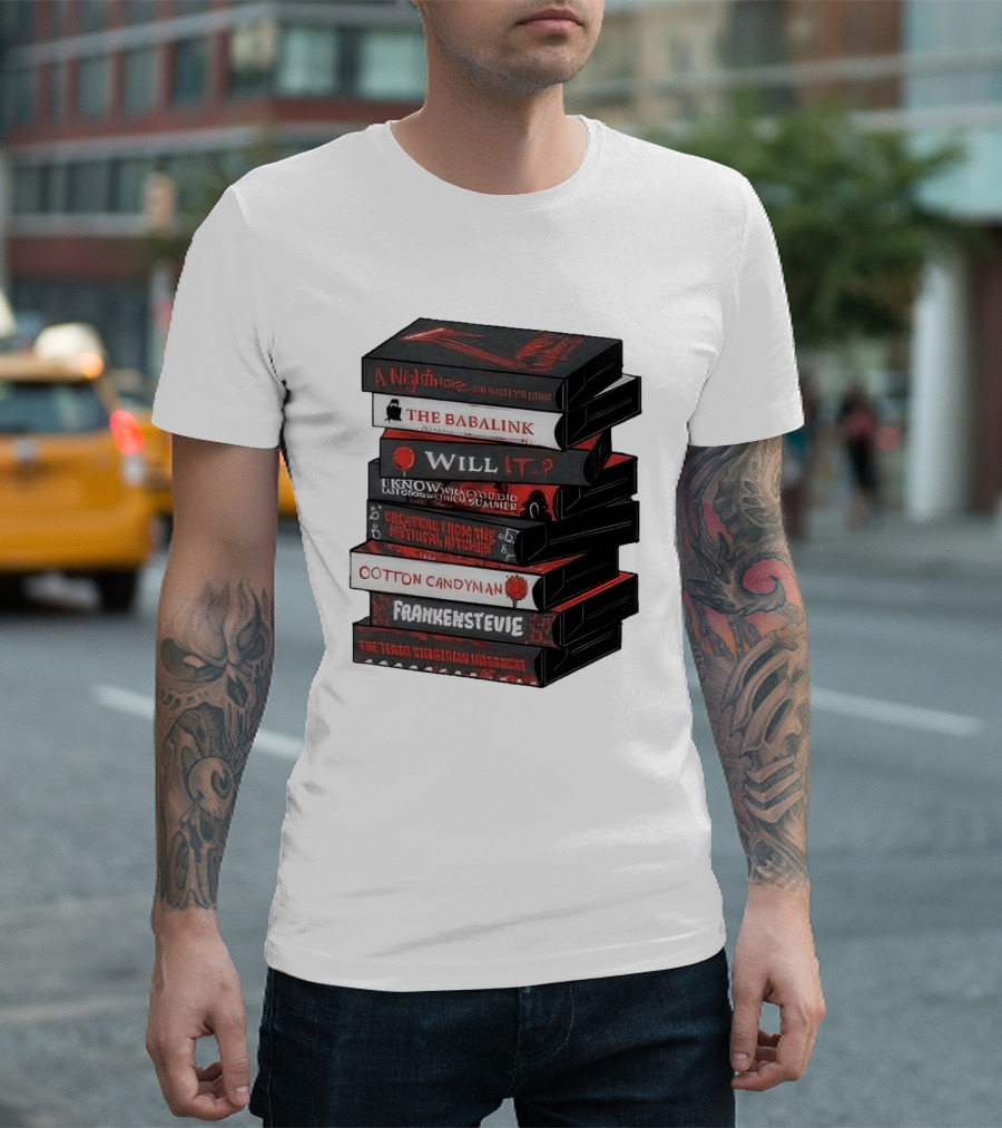 A Nightmare On Elm Street The Babalink Will It Labyrinth Of The Odd Video Summer Obstacle Course Cotton Candyman Frankenstein Stevie T-Shirt