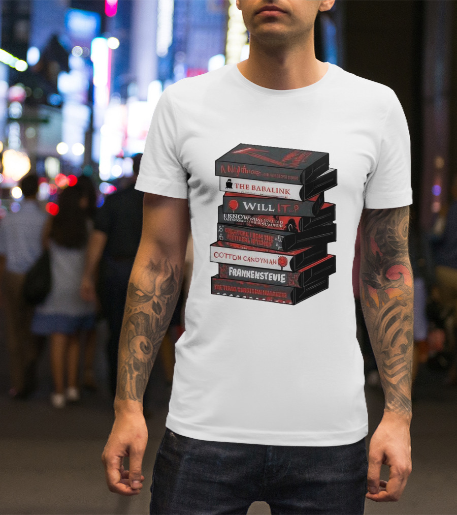 A Nightmare On Elm Street The Babalink Will It Labyrinth Of The Odd Video Summer Obstacle Course Cotton Candyman Frankenstein Stevie T-Shirt