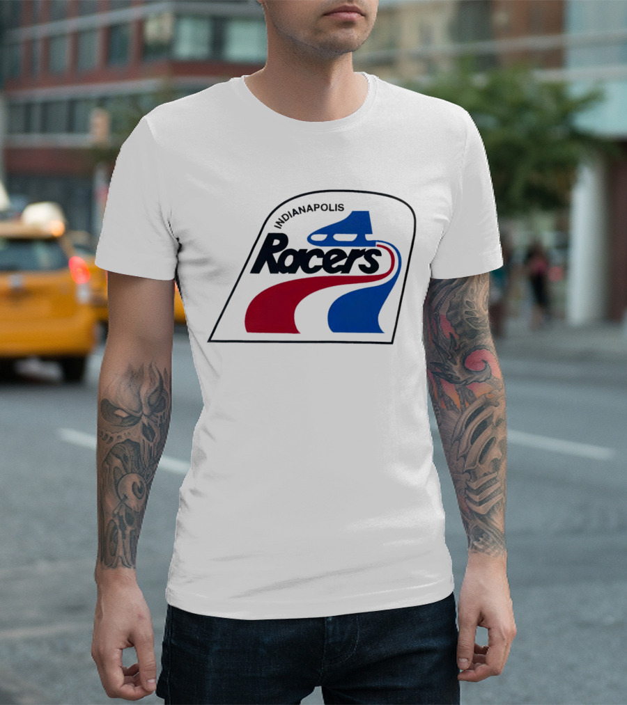 Indianapolis Racers Logo World Hockey Association T-Shirt