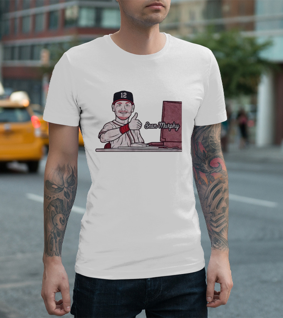 Sean Murphy Thumbs Up Baseball Player 12 Computer Desk T-Shirt