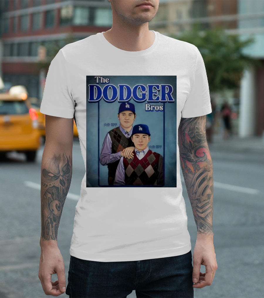 The Dodger Bros Ohtani And Yamamoto Los Angeles Baseball T-Shirt