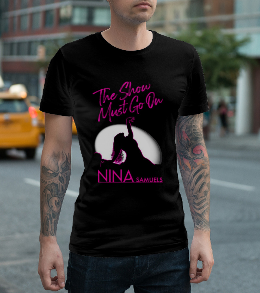 Nina Samuels The Show Must Go On Spotlight T-Shirt