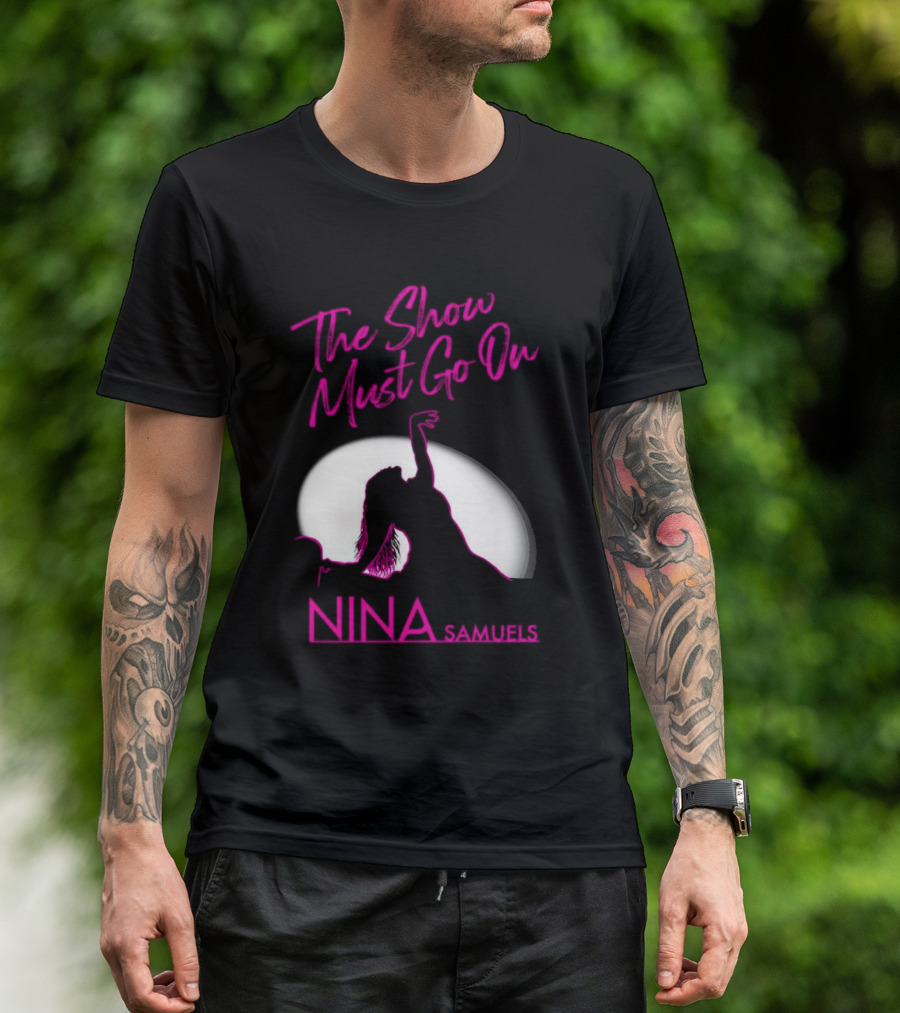Nina Samuels The Show Must Go On Spotlight T-Shirt