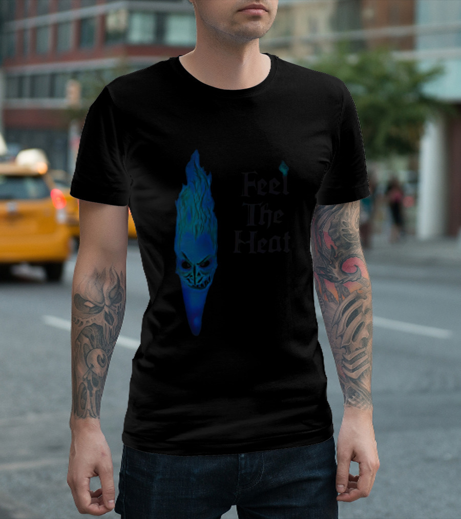 Feel The Heat Hades Blue Flame Face T-Shirt