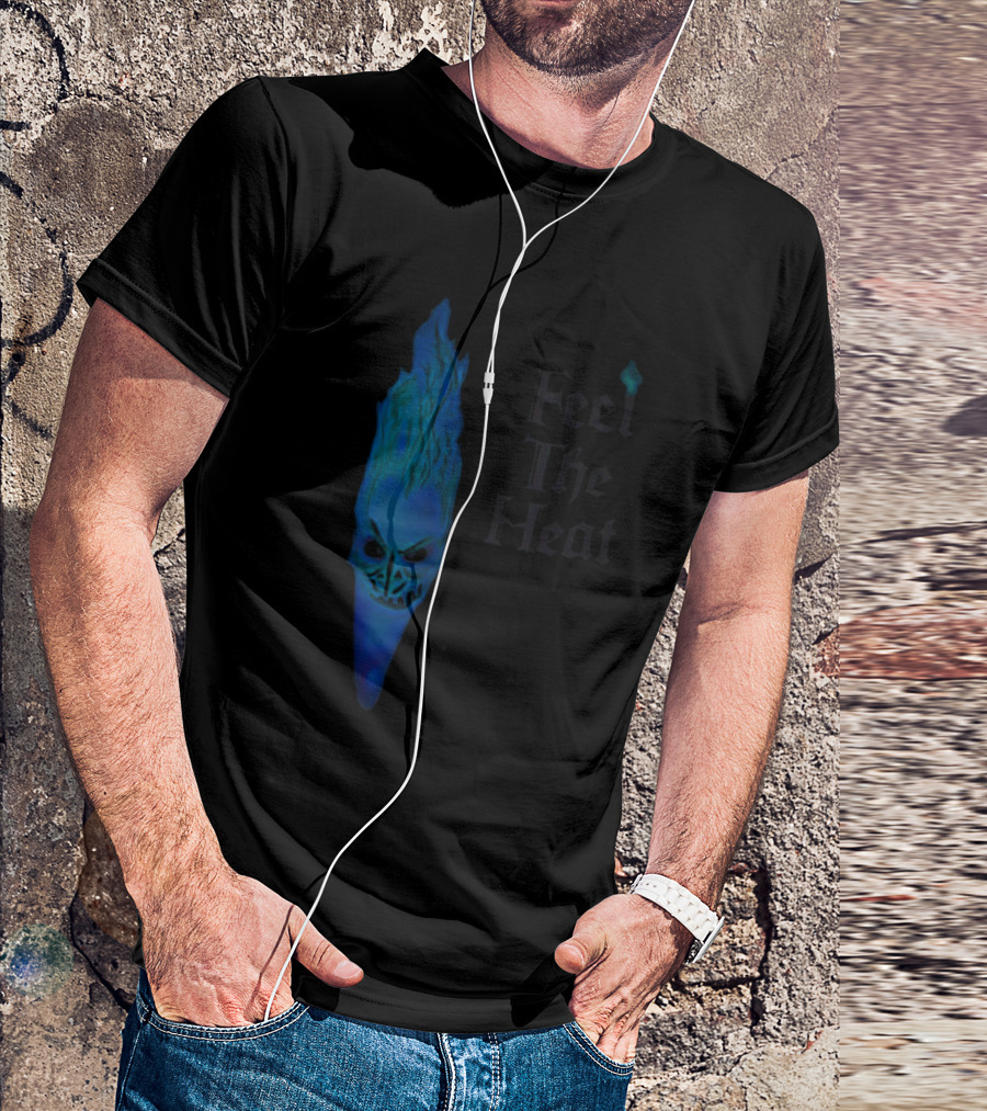 Feel The Heat Hades Blue Flame Face T-Shirt