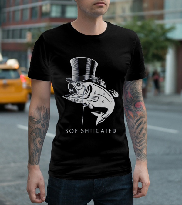Sofishticated Fish In Top Hat And Monocle T-Shirt