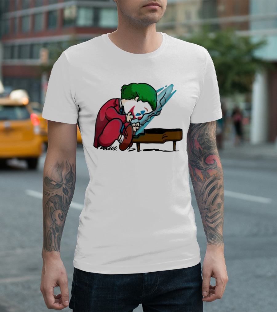 Joker Playing the Piano in Peanuts Charlie Brown T-Shirt