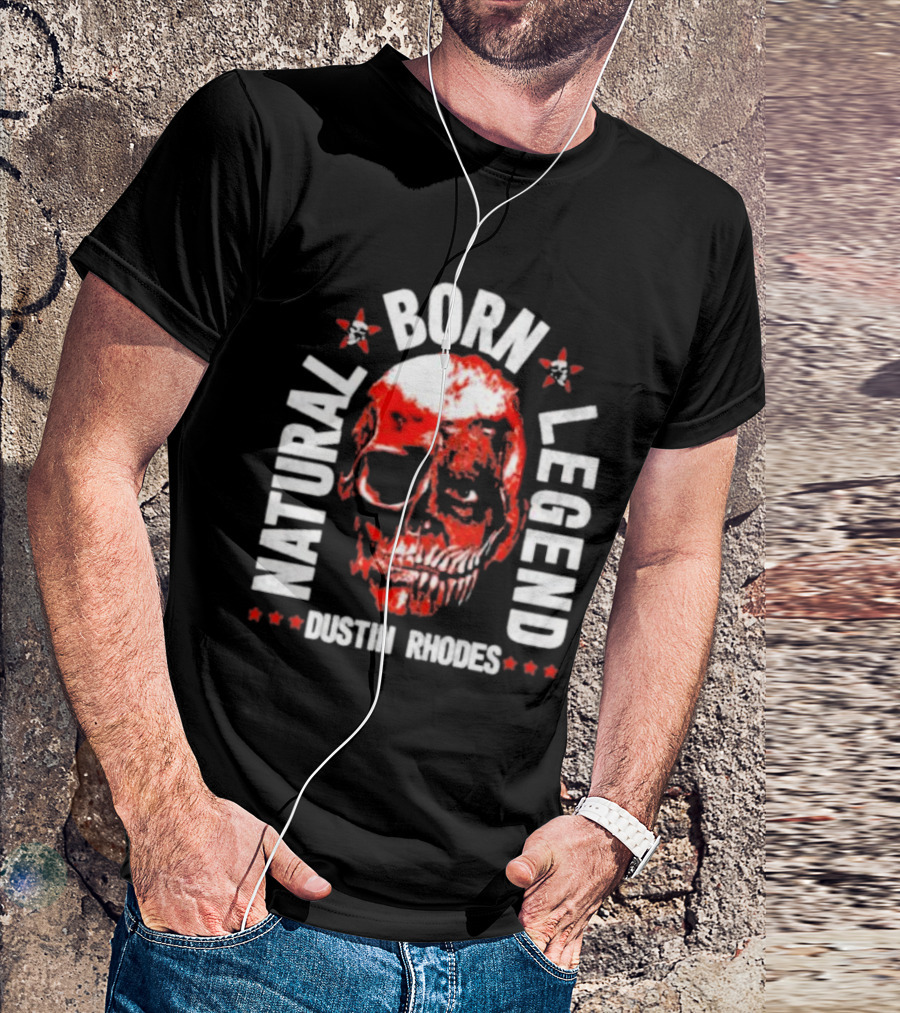 Dustin Rhodes Natural Born Legend Skull T-Shirt