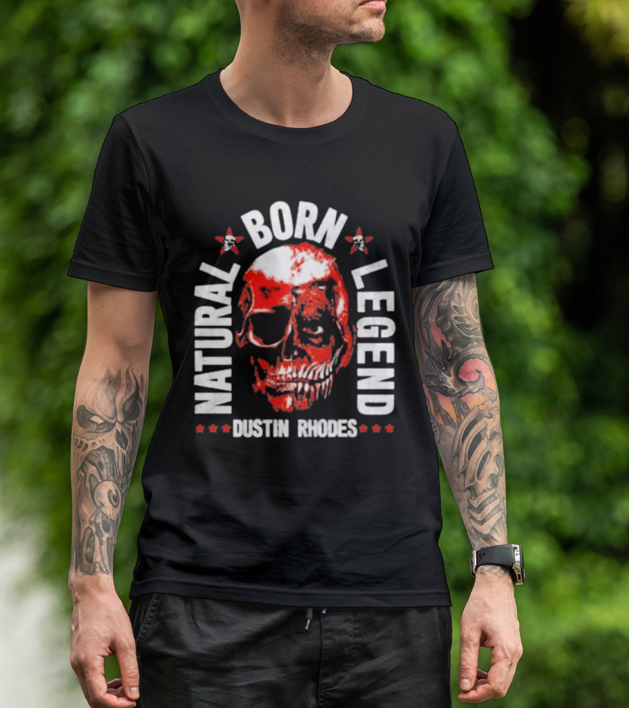Dustin Rhodes Natural Born Legend Skull T-Shirt
