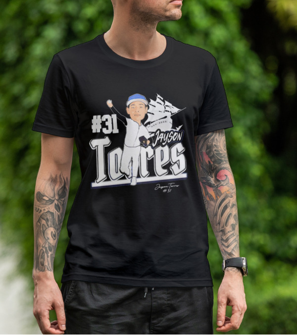 Jayson Torres #31 Seton Hall Pirates Baseball Signature T-Shirt