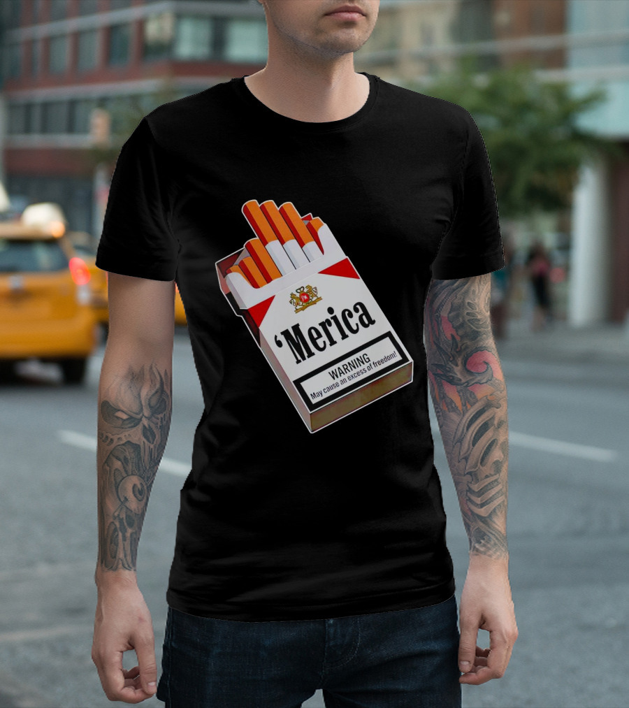 Merica Marlboro Warning Excess Of Freedom T-Shirt