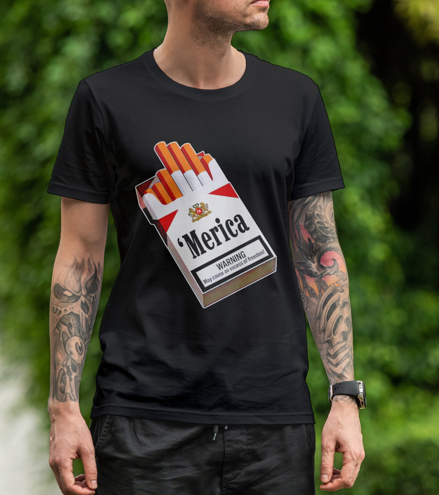 Merica Marlboro Warning Excess Of Freedom T-Shirt