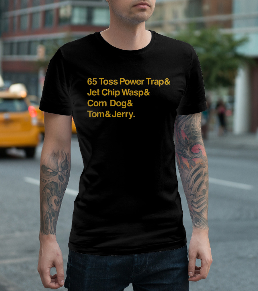 65 Toss Power Trap and Jet Chip Wasp Corn Dog Tom and Jerry Kansas City Chiefs T-Shirt