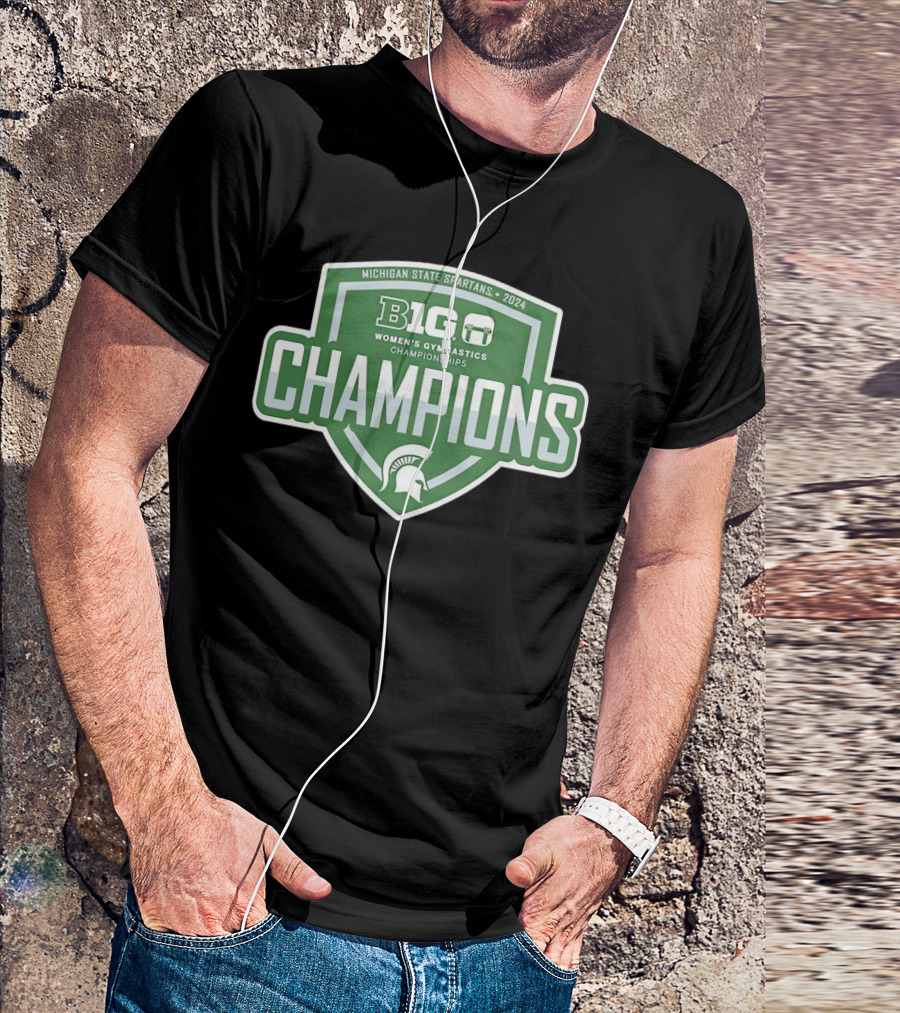 Michigan State Spartans 2024 Big Ten Women’s Gymnastics Championships Champions T-Shirt