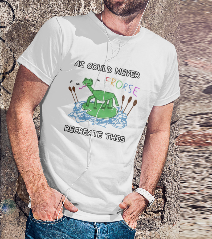 AI Could Never Frorse Recreate This Frorse With Paddles And Blue Scribbles T-Shirt