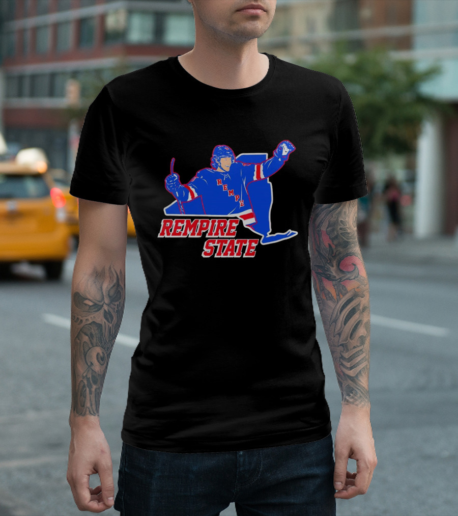 Matt Rempe Rempire State Hockey New York Rangers T-Shirt