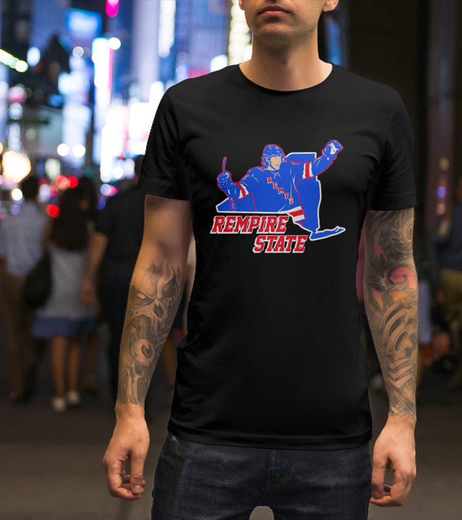 Matt Rempe Rempire State Hockey New York Rangers T-Shirt