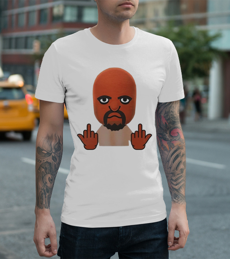 Mii Mood Funny Character With Hand Gesture T-Shirt