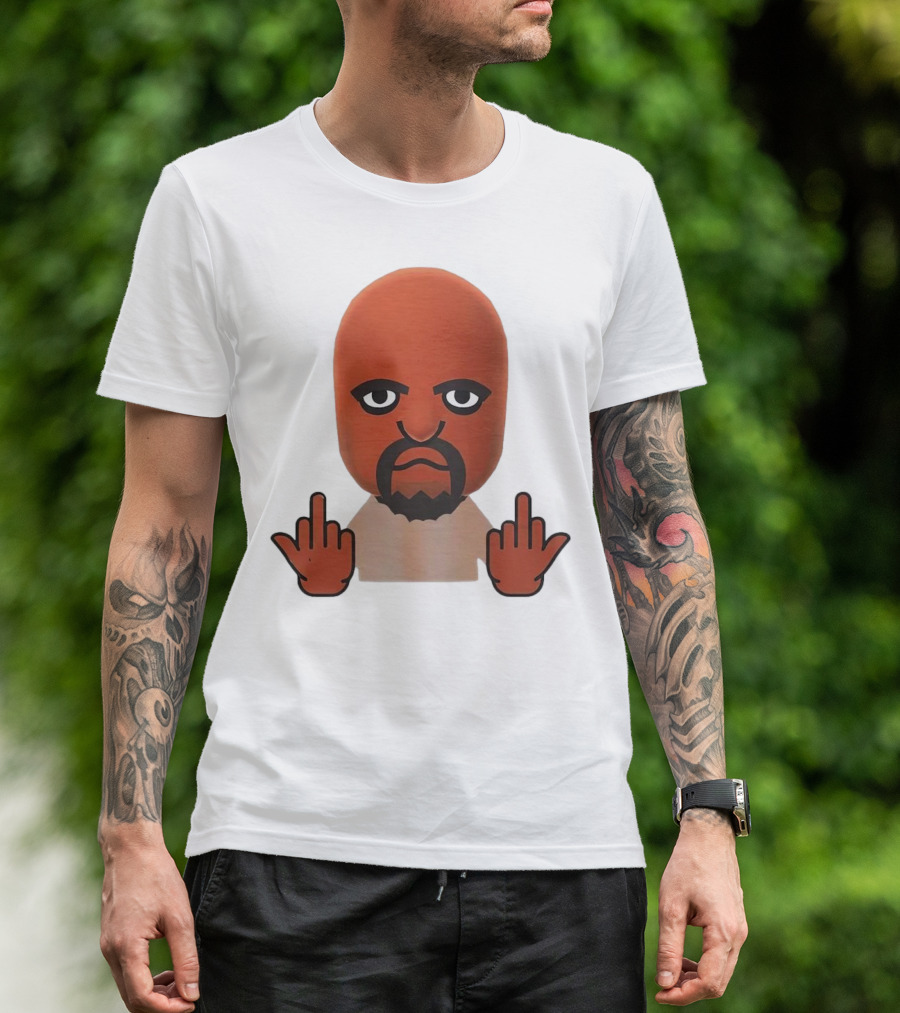 Mii Mood Funny Character With Hand Gesture T-Shirt