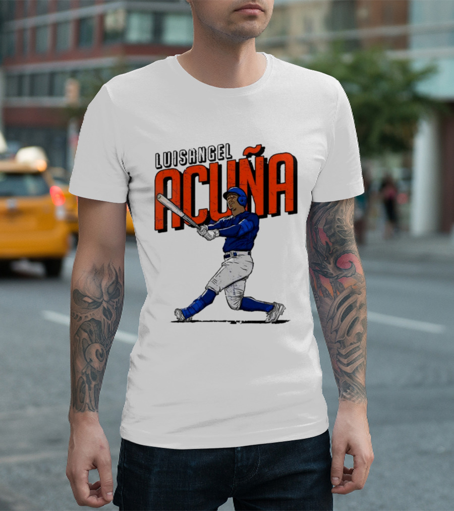 Luisangel Acuna Baseball Hitter Action T-Shirt