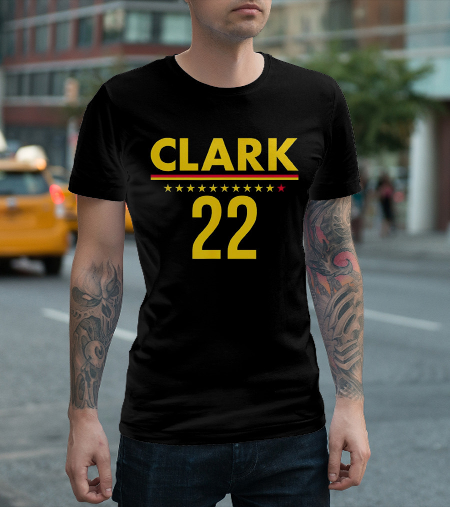 Caitlin Clark Clark 22 Stars T-Shirt