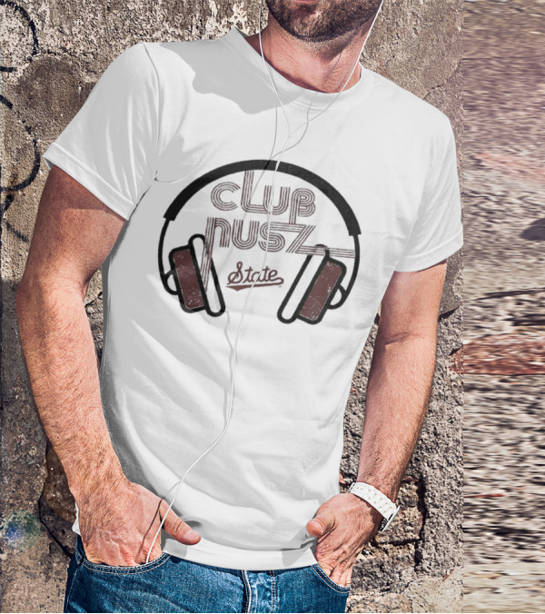 Mississippi State Club Nusz Headphones State T-Shirt