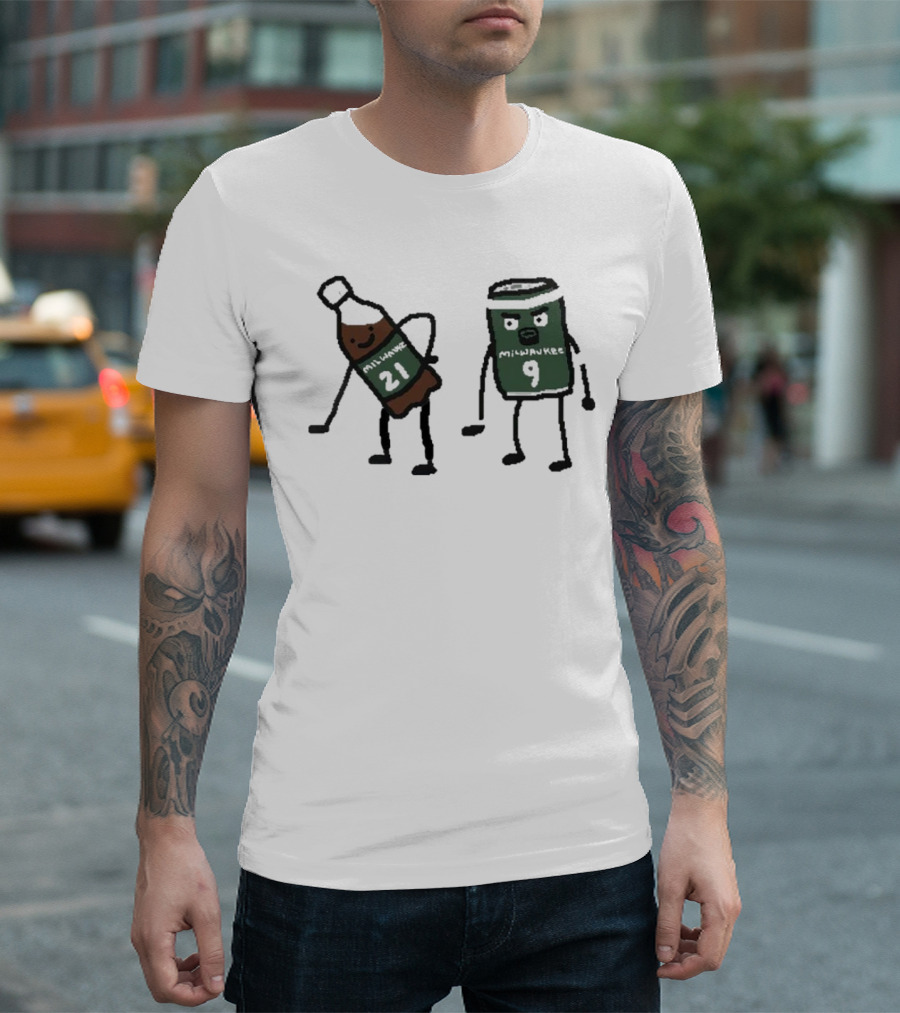 Milwaukee Beverage Characters 21 and 9 T-Shirt