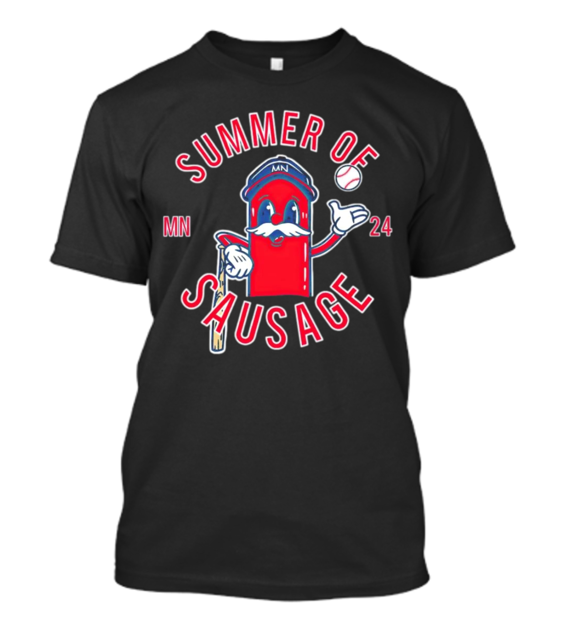 Summer Of Sausage MN Baseball Mascot 24 T-Shirt