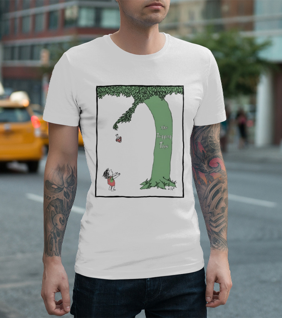 The Tripping Tree Heart Exchange Green Animation T-Shirt
