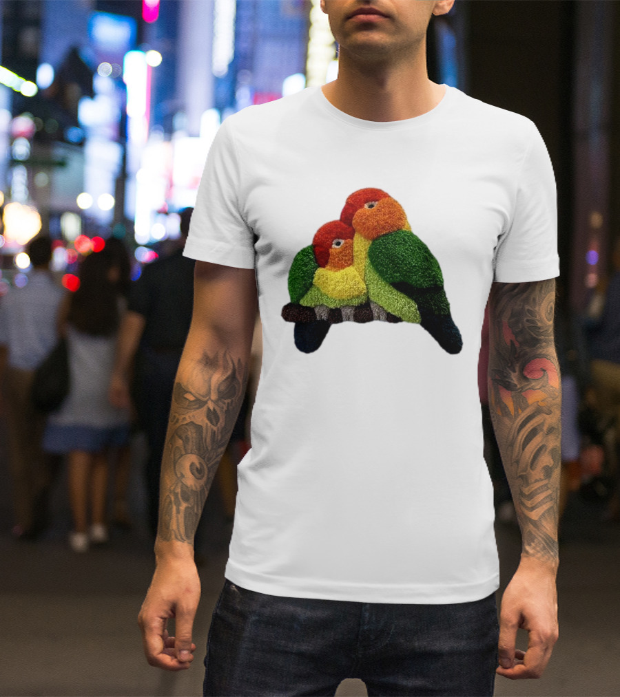A Pair Of Lovely Parrots In Vibrant Cozy Colors T-Shirt