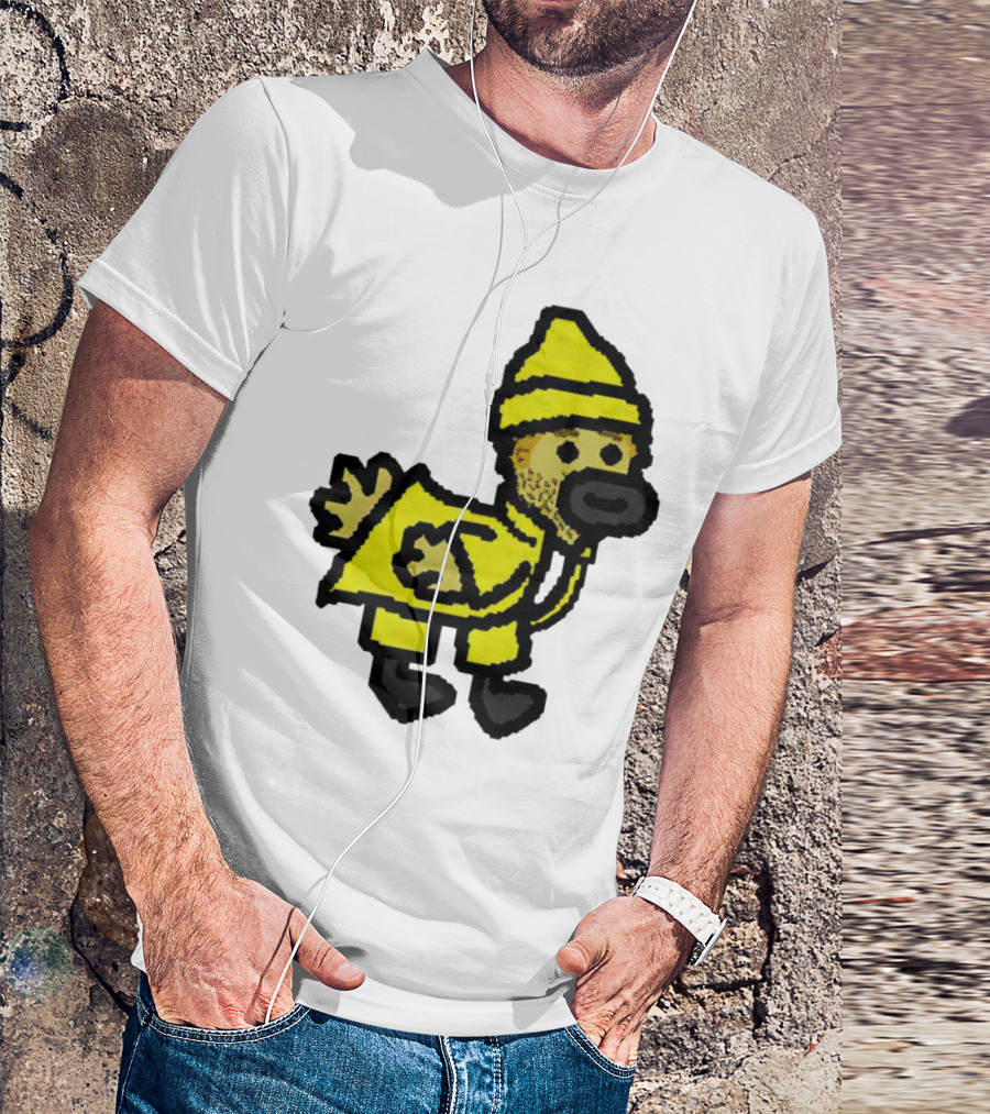 Fall Guy Gosling Bearded Yellow Raincoat Sprite T-Shirt