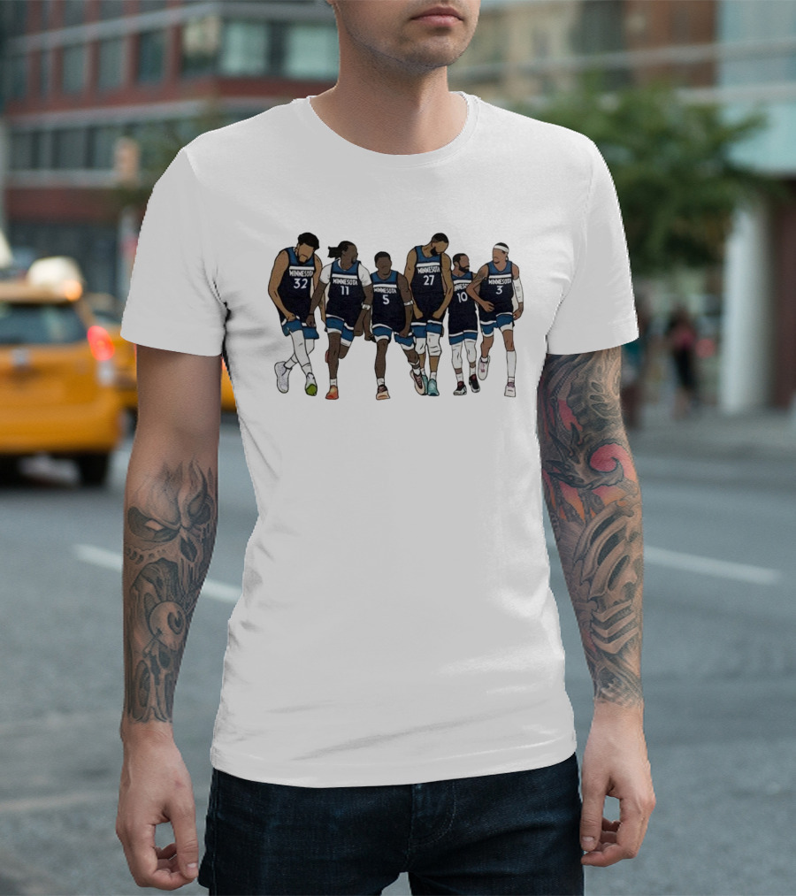 Kat Naz Ant Rudy Conley Amp Mcdaniels Minnesota Basketball Team Players T-Shirt