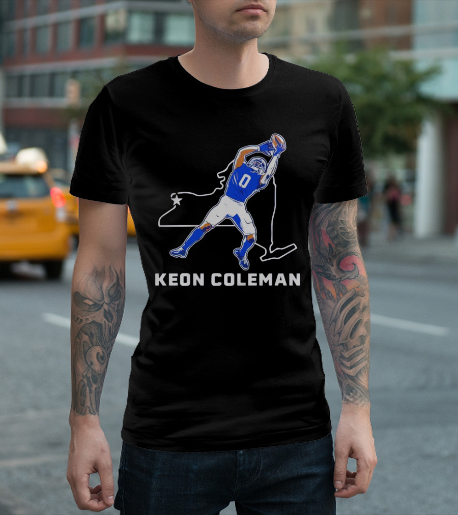 Keon Coleman Football Catch Buffalo State Star T-Shirt