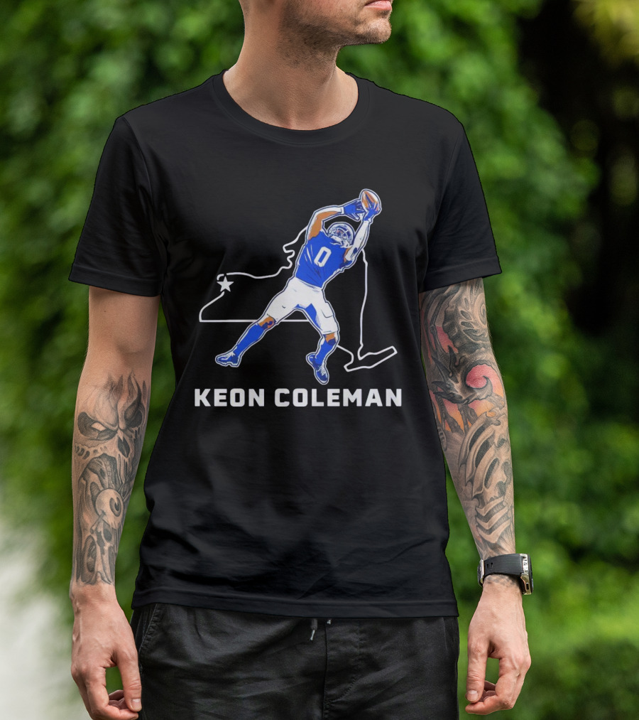 Keon Coleman Football Catch Buffalo State Star T-Shirt