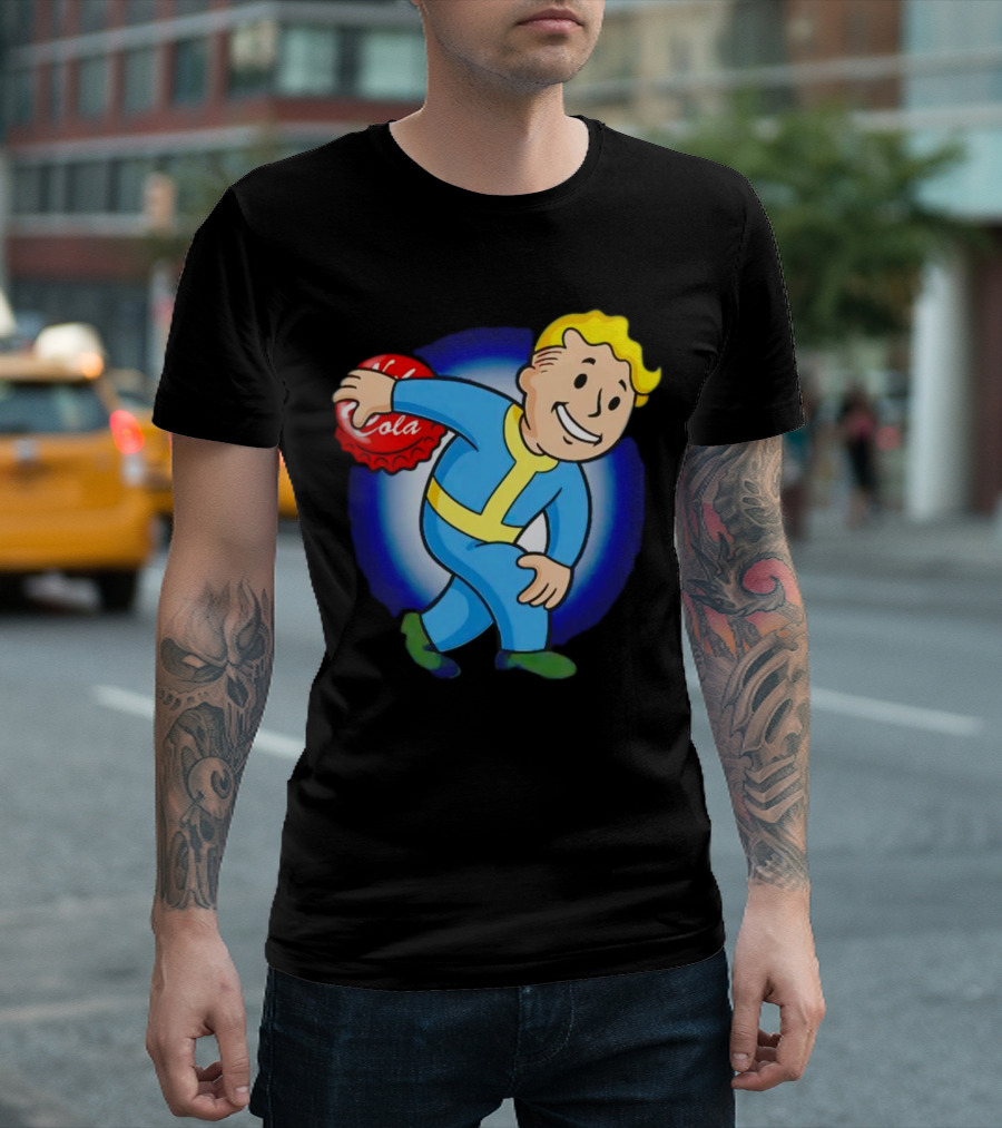 Vault Boy Nuka Cola Discobolus Pose T-Shirt