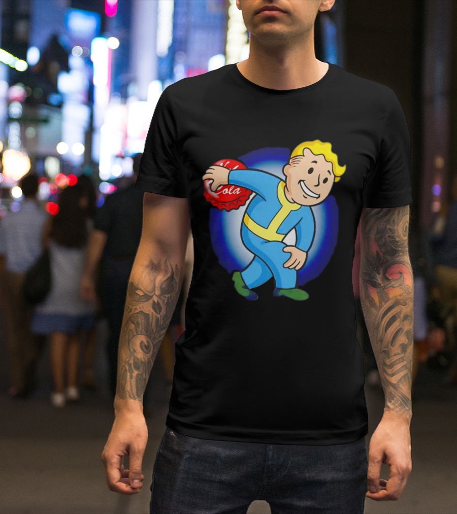 Vault Boy Nuka Cola Discobolus Pose T-Shirt