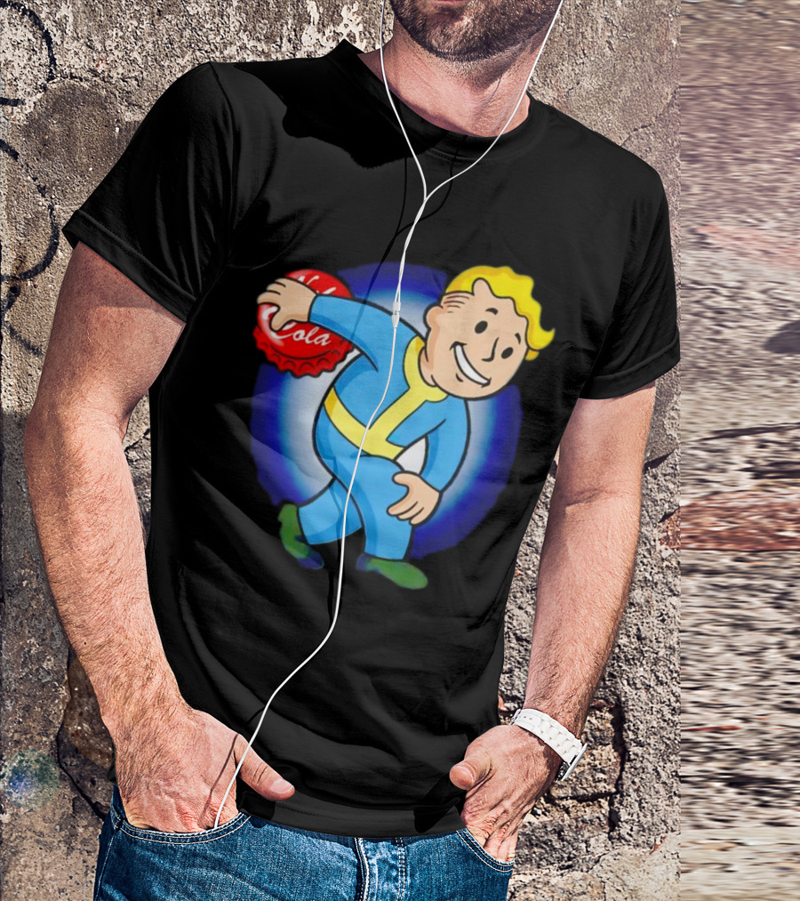 Vault Boy Nuka Cola Discobolus Pose T-Shirt