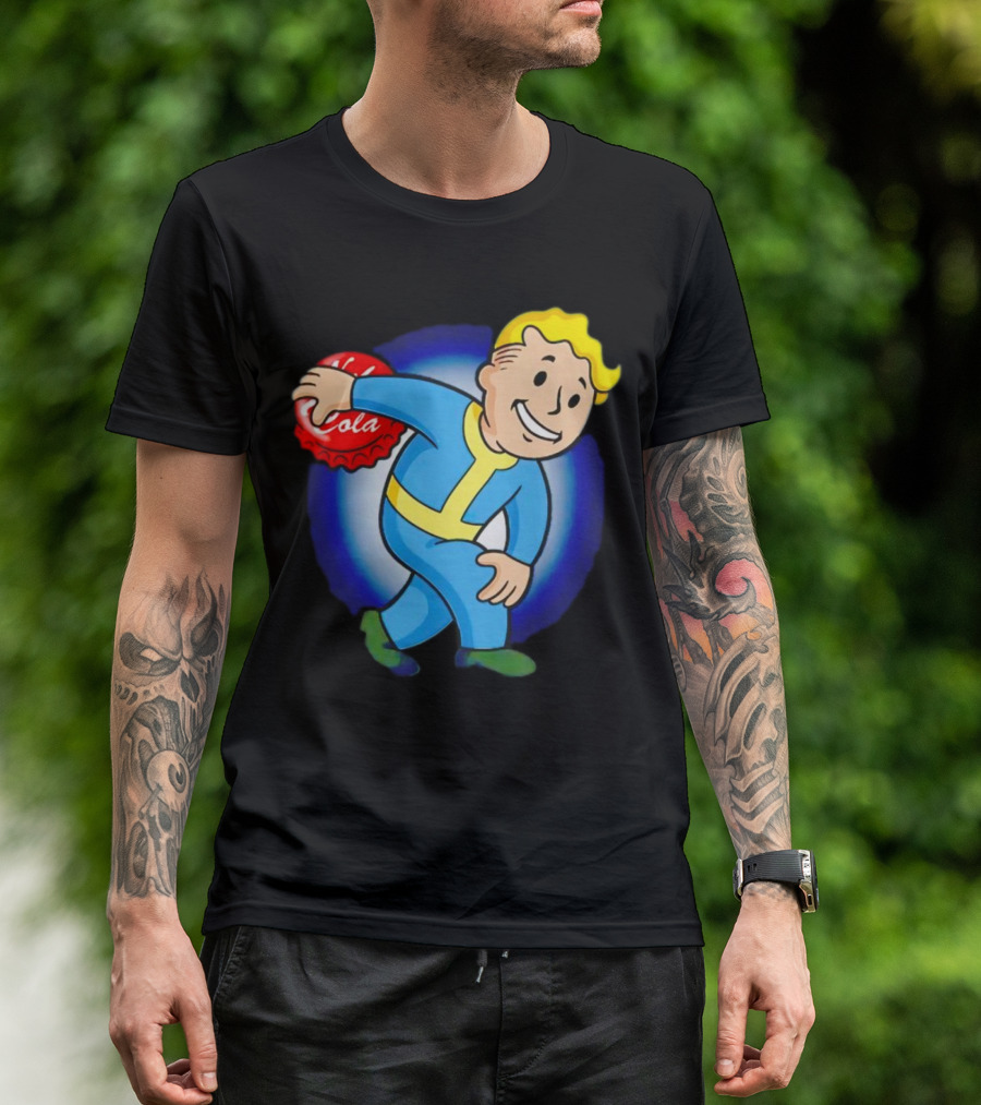 Vault Boy Nuka Cola Discobolus Pose T-Shirt