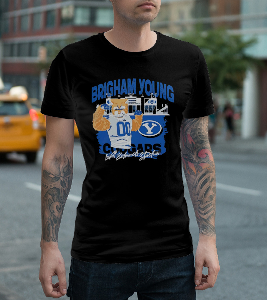 Brigham Young Cougars BYU Lavell Edwards Stadium T-Shirt