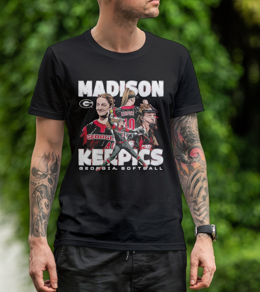 Madison Kerpics Georgia Softball NCAA Collage Player T-Shirt