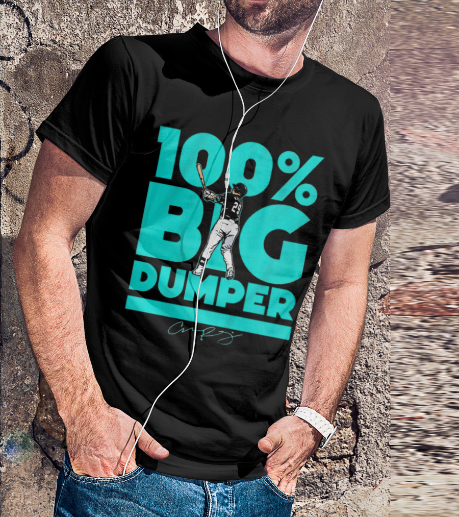 100% Big Dumper Player 29 Baseball Signature T-Shirt