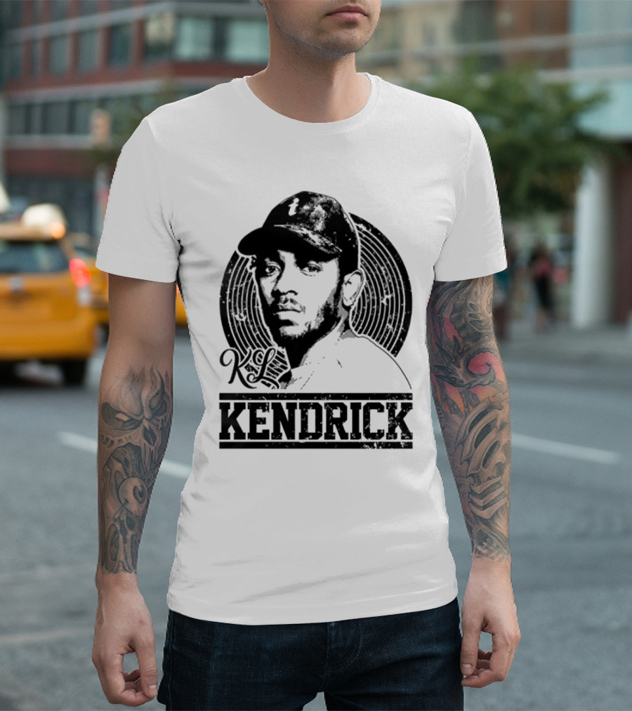 Kendrick Lamar KL Iconic Tribute Circular T-Shirt