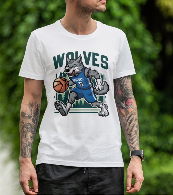 Wolves Basketball Vintage Minnesota Timberwolves T-Shirt