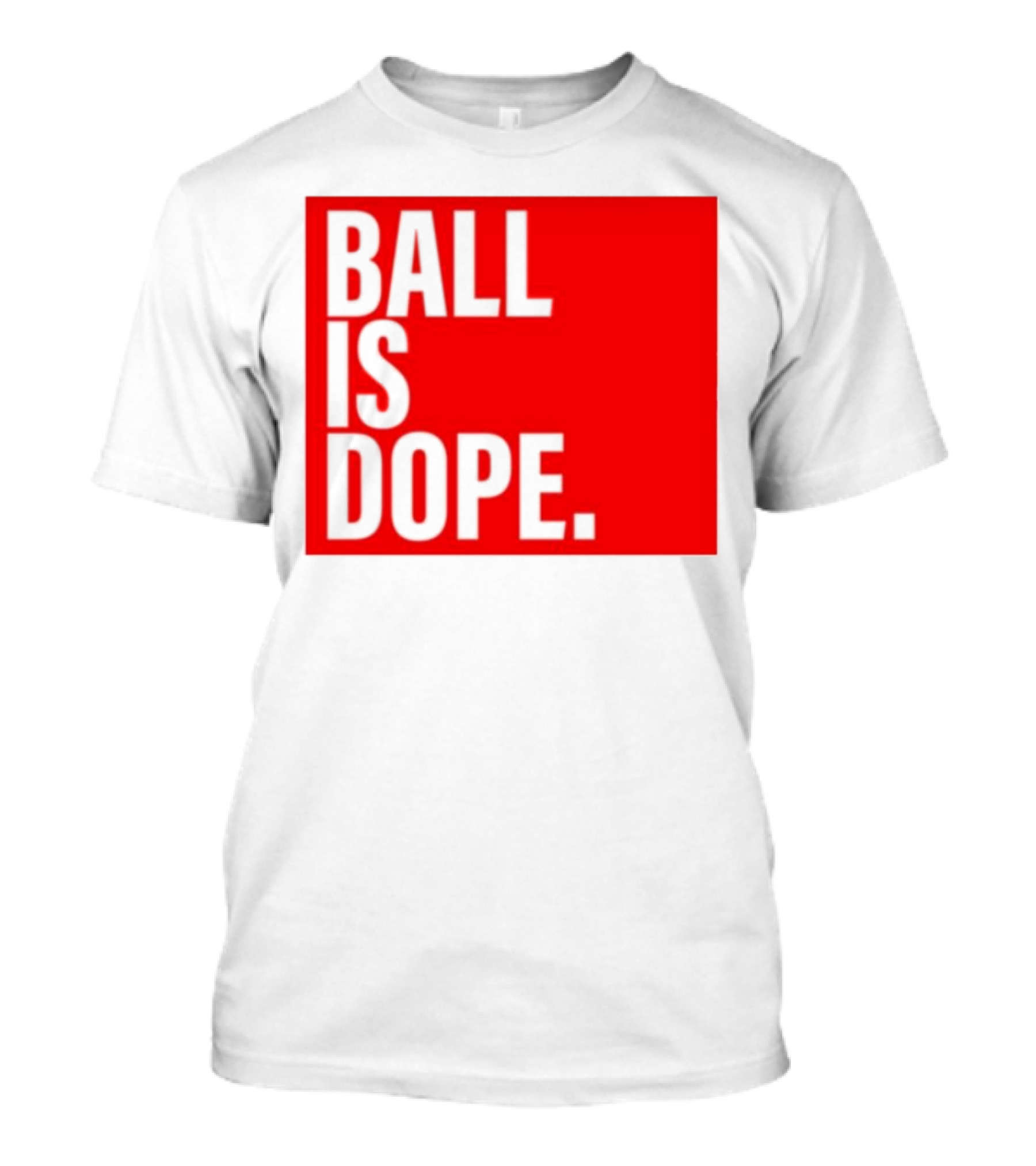 Arielle Ari Chambers Ball Is Dope Text Red And Black T-Shirt
