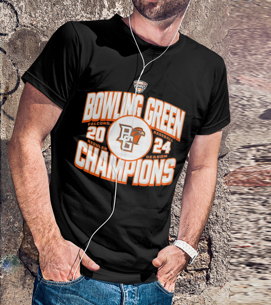 Bowling Green Falcons Baseball 2024 MAC Regular Season Champions T-Shirt